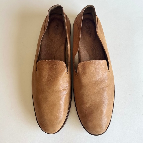 Sperry Tan Genuine Leather Flats Size 12 - Picture 5 of 15